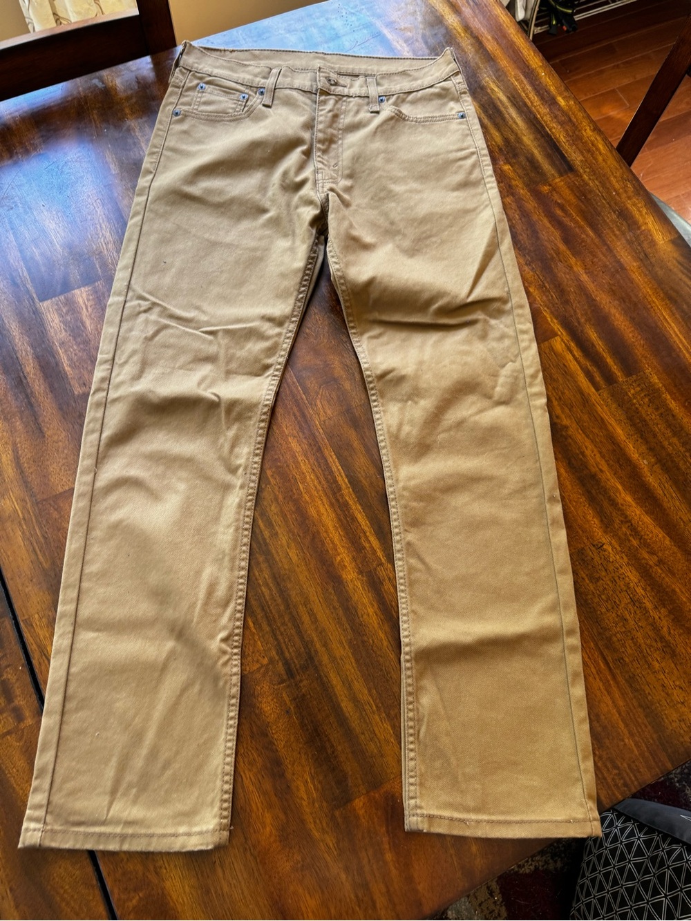 Levi's Men's Khaki Straight-Leg Waterless Chinos - Tan 30x30